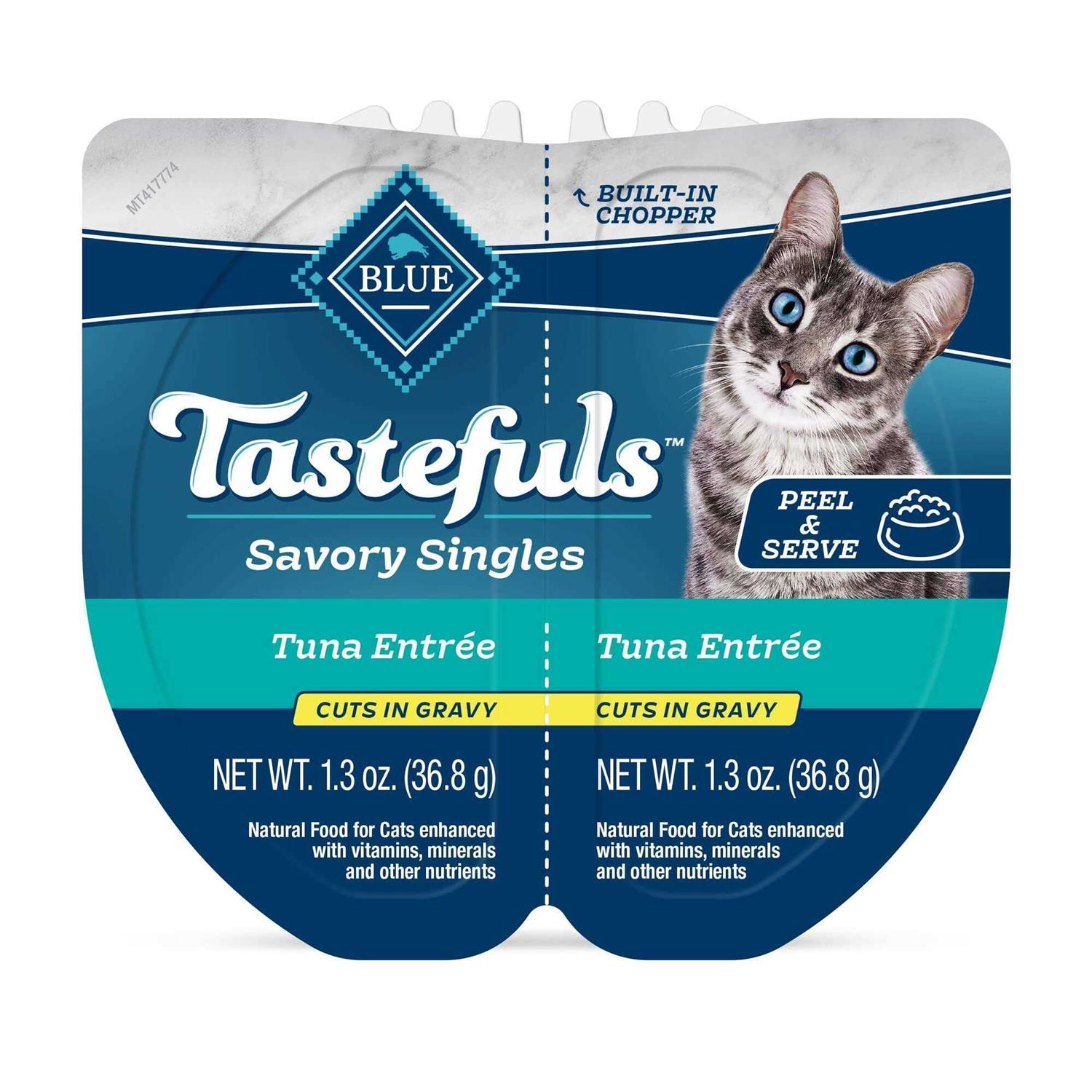 Blue Buffalo Tastefuls Savory Singles Adult Cuts in Gravy Wet Cat Food - Nail Gallerys