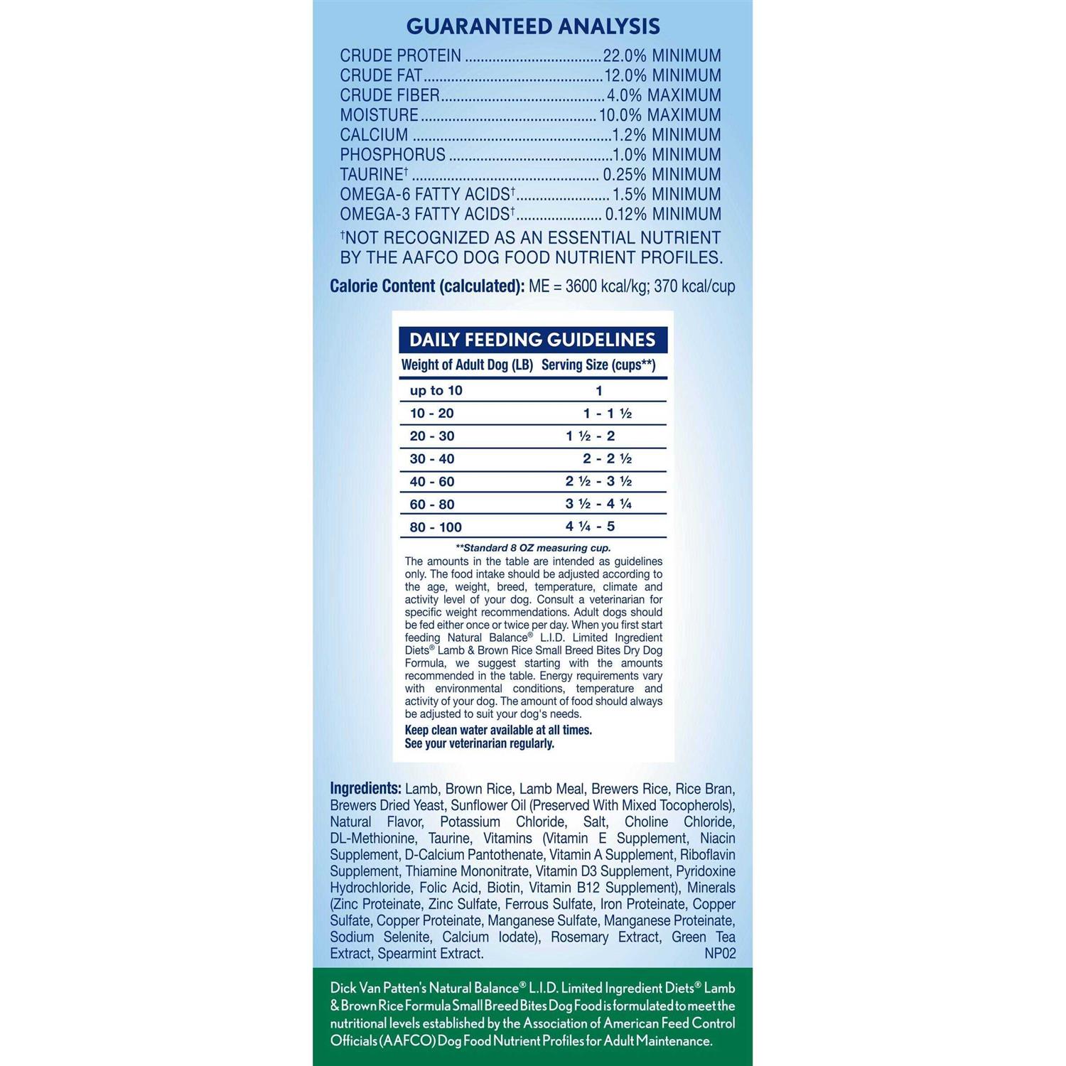 Natural Balance Limited Ingredient Lamb & Brown Rice Breed Dry Dog Food - Nail Gallerys