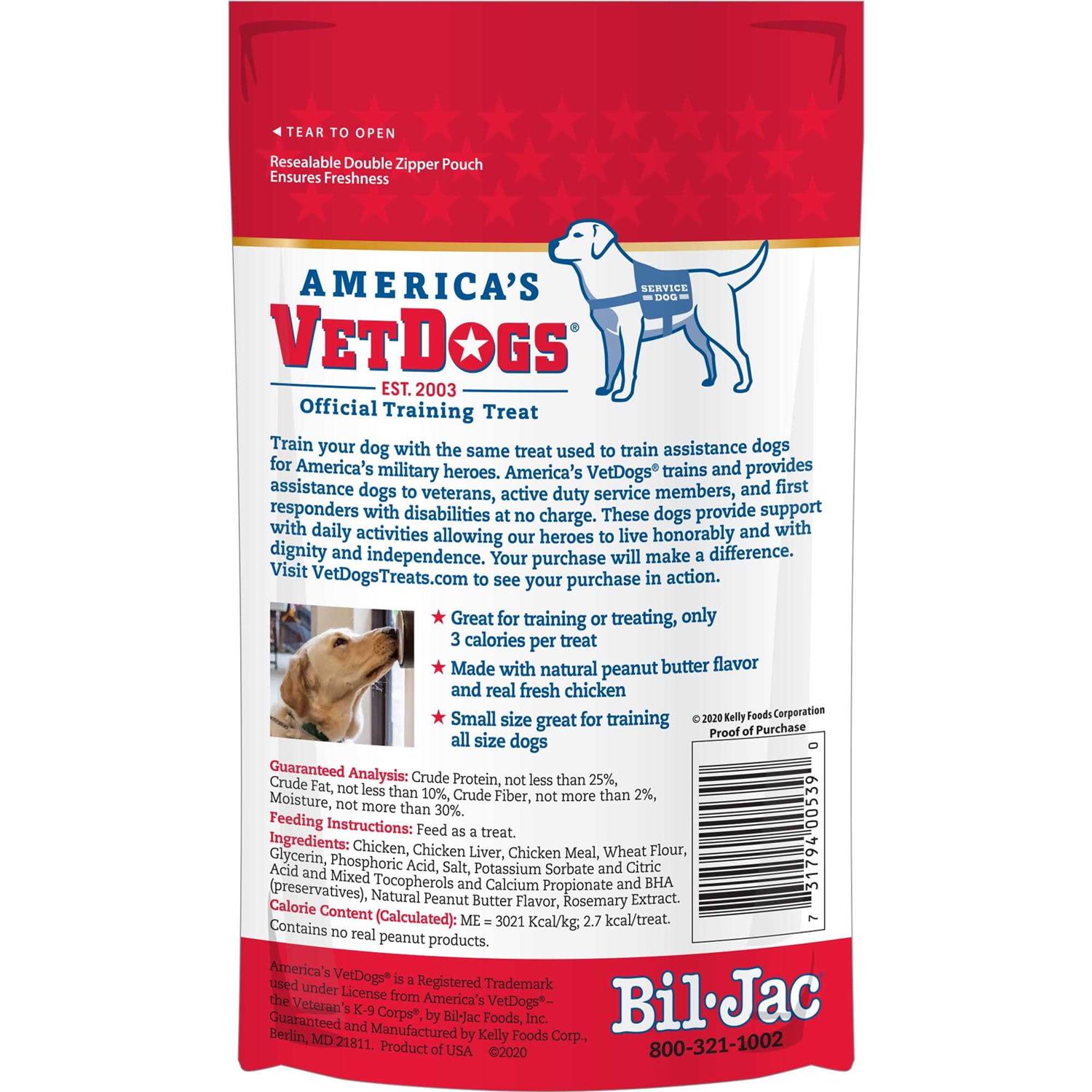 Bil-jac VetDogs Peanut Butter Flavor Training Treats for Dogs - Nail Gallerys