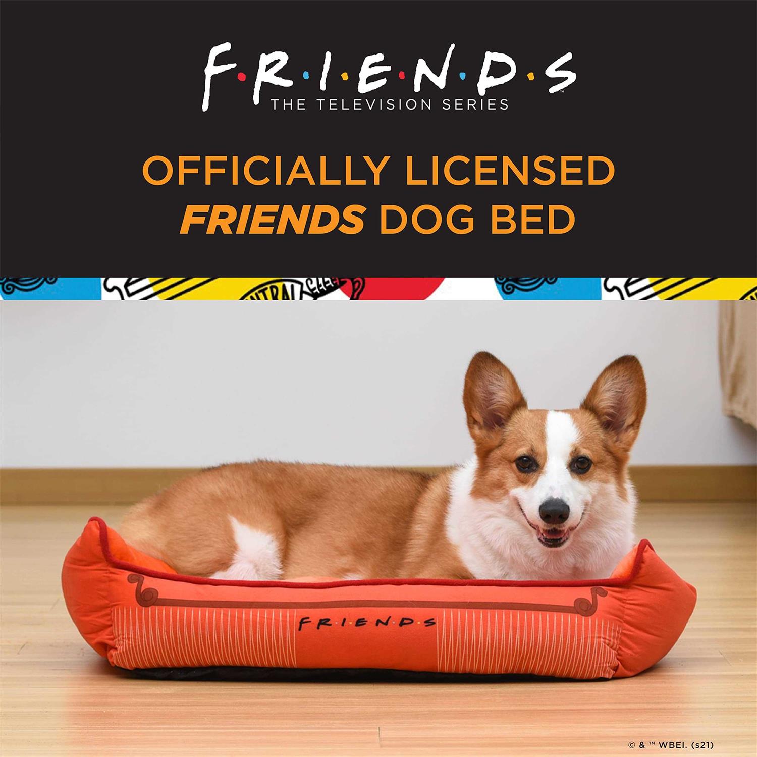 GuHuiKuFriends The TV Show Sofa Cuddler Dog Bed, 24x 19x 8 Soft and Cute Dog Bed from Elevated Dog Bed Raised Dog Bed Friends Sofa Friends - Nail Gallerys
