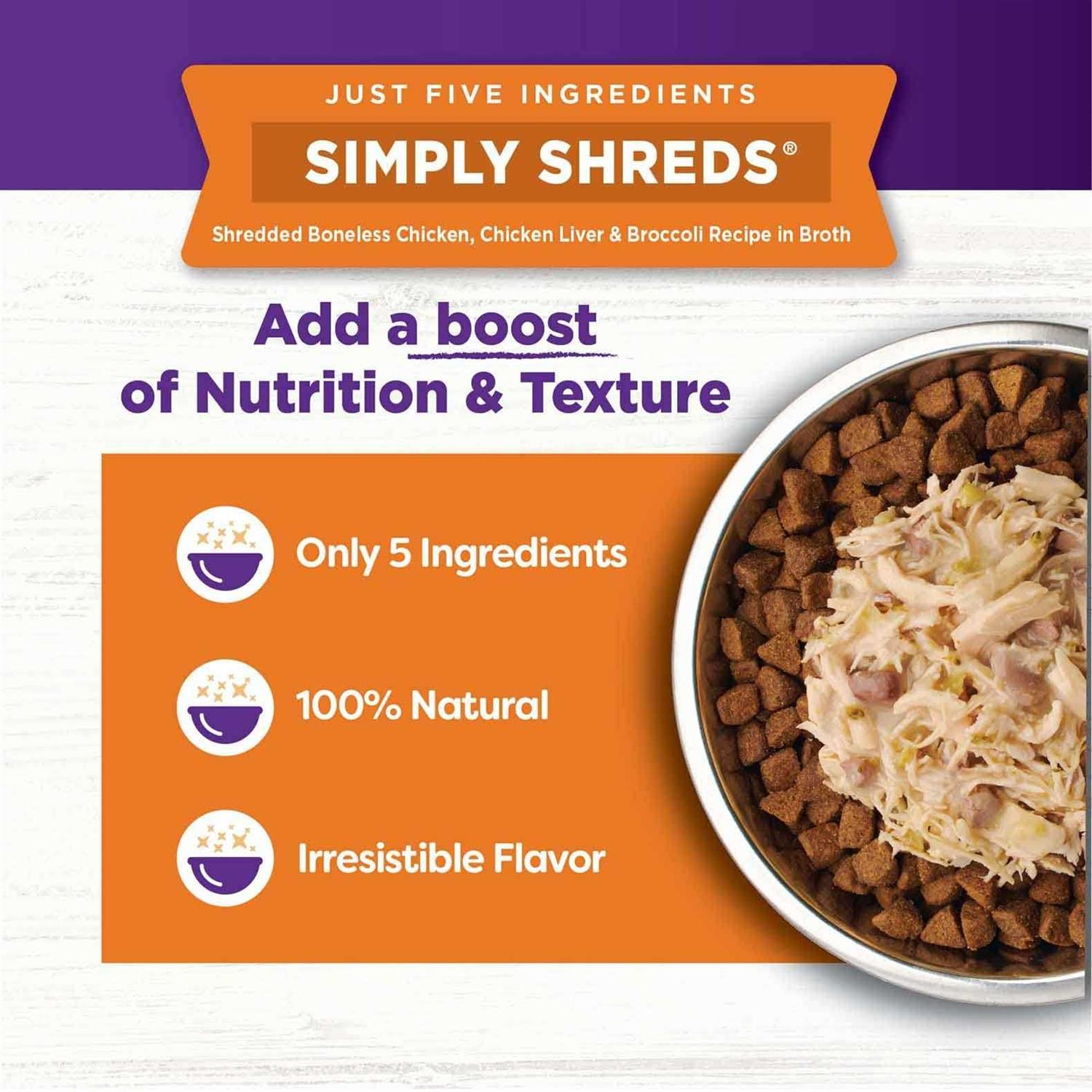 Wellness Core Simply Shreds Natural Grain Free Chicken Wet Dog Food Topper - Nail Gallerys