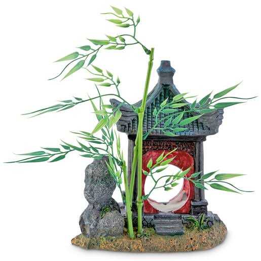 Imagitarium Asian Gazebo with Bamboo Ornament - Nail Gallerys