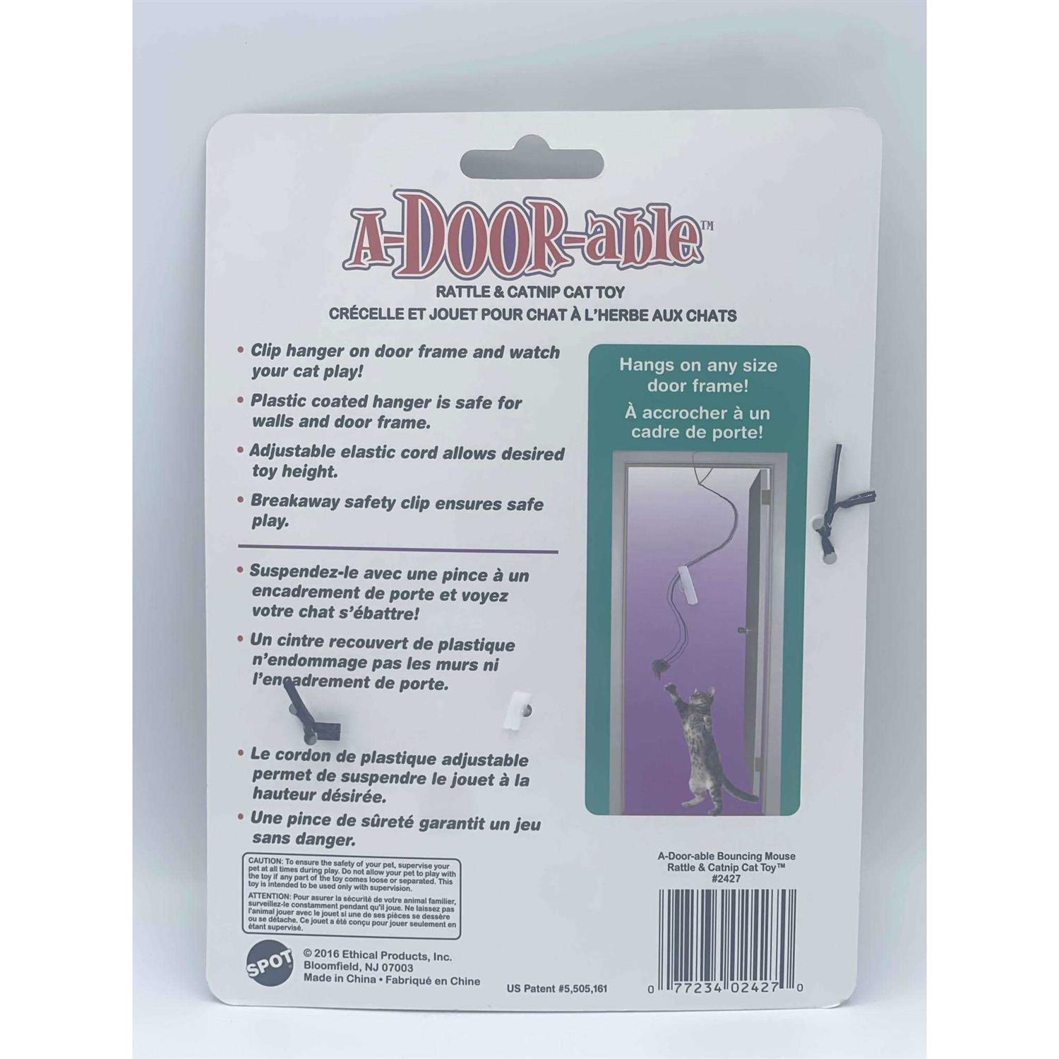 Spot A-Door-Able Bouncing Mouse Cat Toy - Nail Gallerys