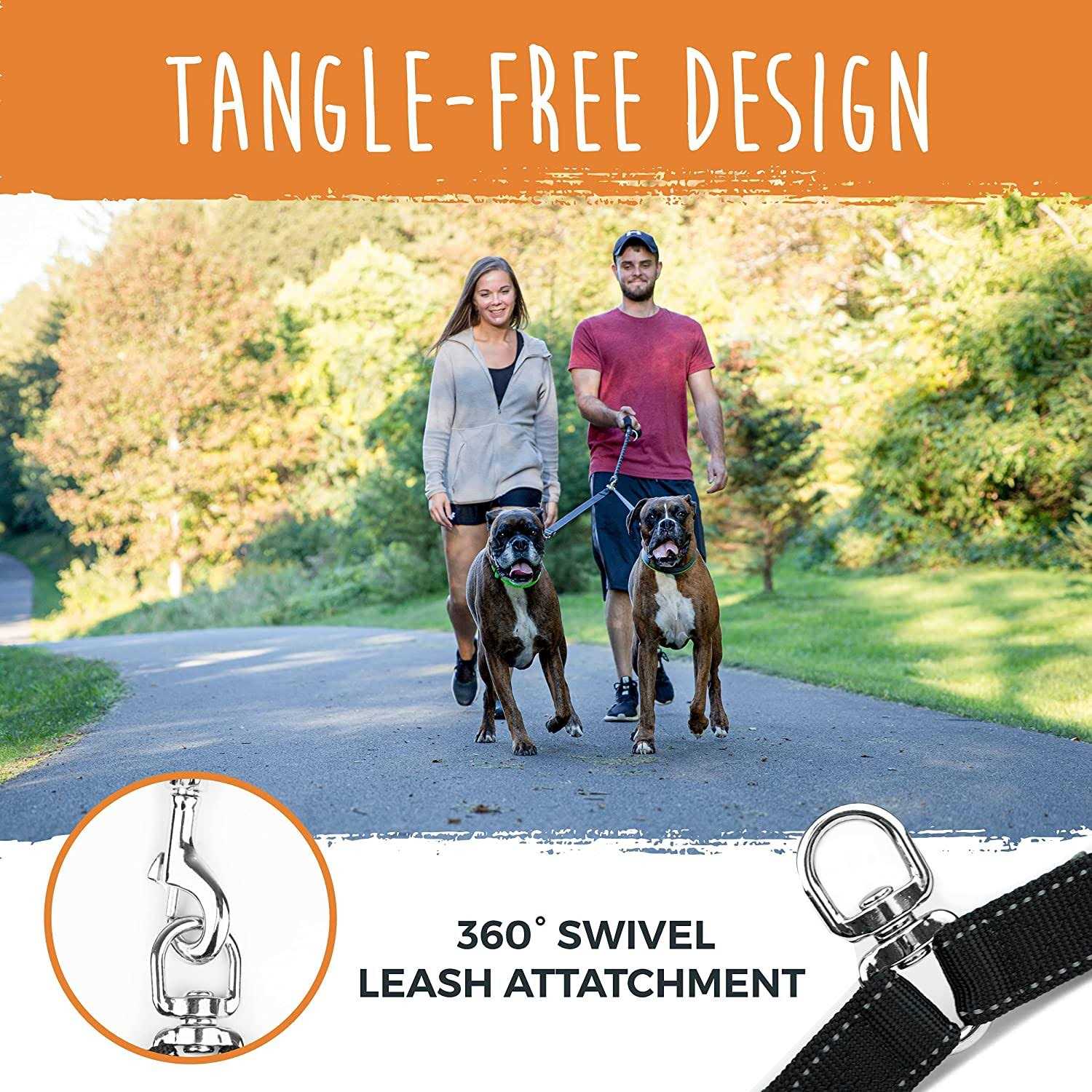 Mighty Paw Adjustable Double Dog Leash - Nail Gallerys
