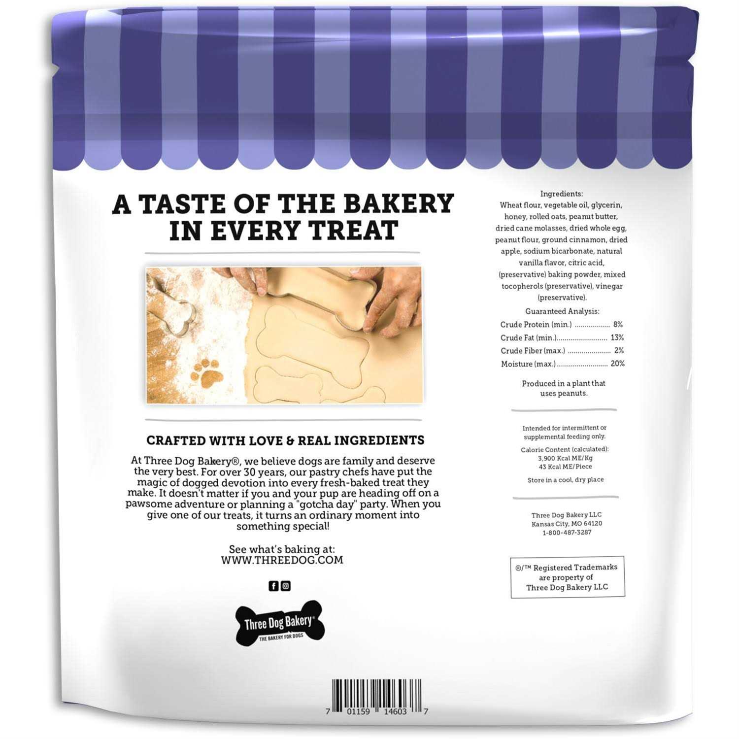Three Dog Bakery Assortmutt Trio Dog Treats - Nail Gallerys
