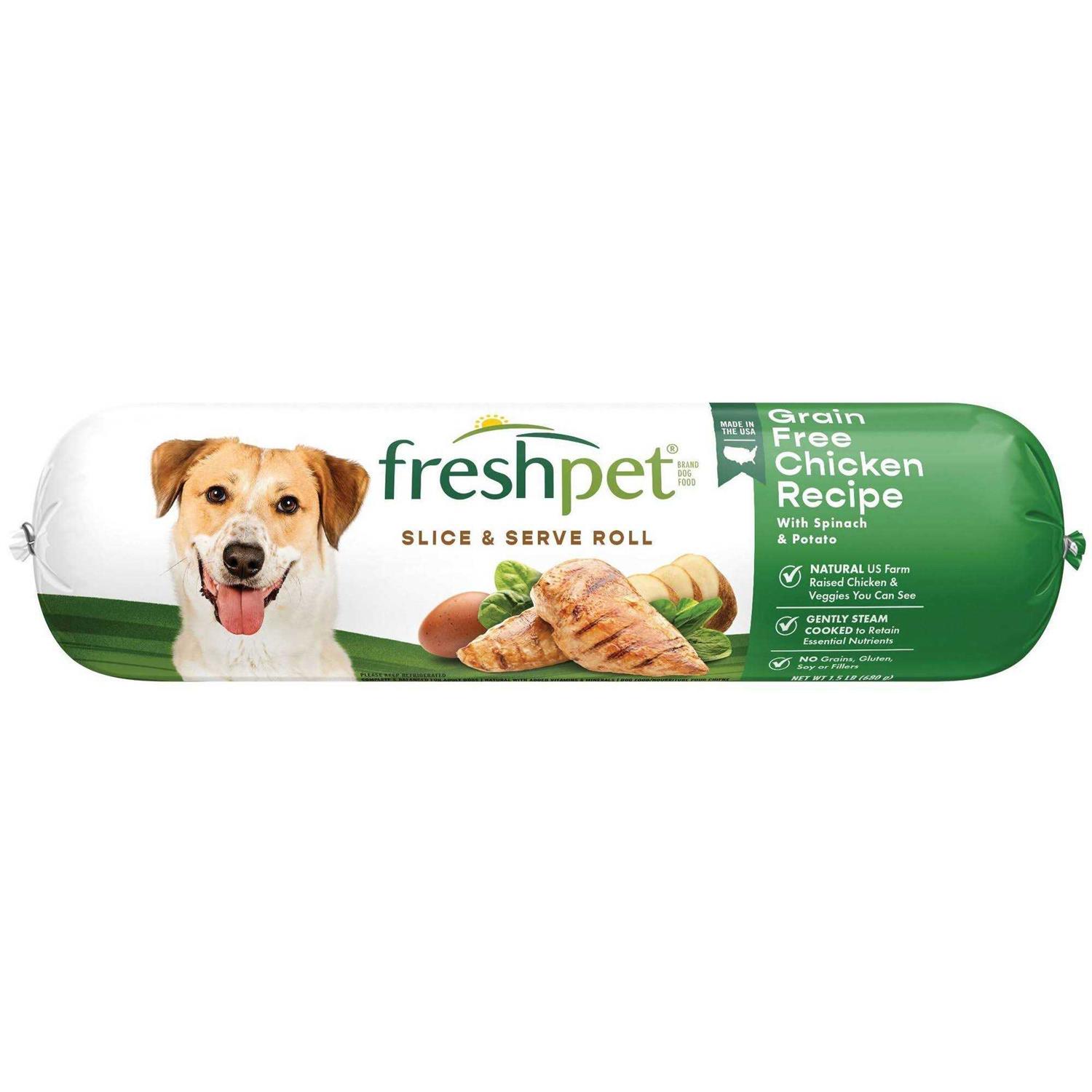 Freshpet Select Grain Free Chicken Recipe Slice & Serve Roll Dog Food - Nail Gallerys