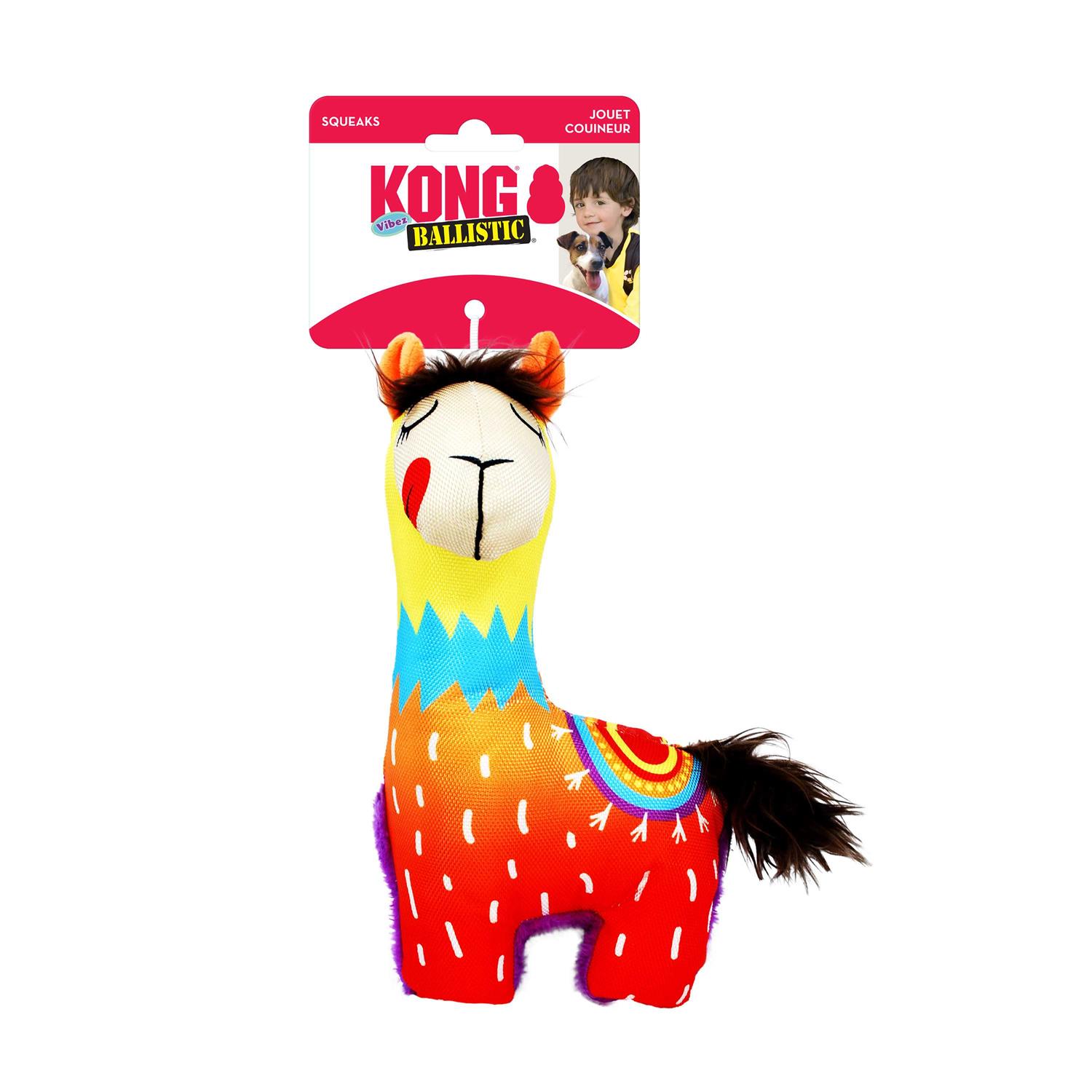 Kong Ballistic Vibez Llamas Dog Toy - Nail Gallerys
