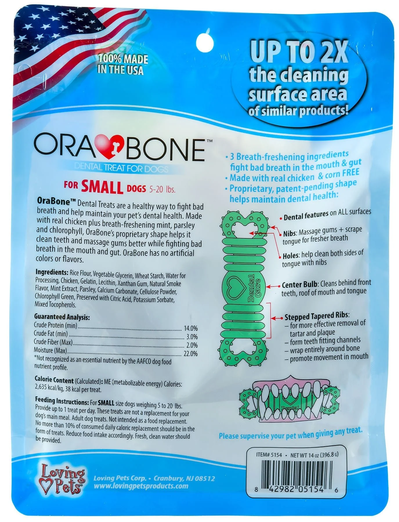 Ora-Bone Dental Treats, 14 oz Bag - Nail Gallerys