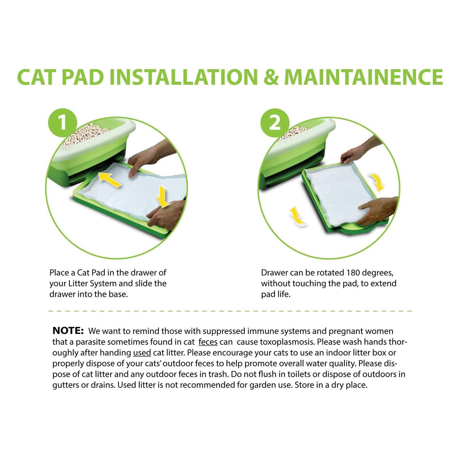 20ct Paw Inspired Cat Pads Generic Refills for Tidy Cats Breeze Cat Litter Box Pads System - Nail Gallerys