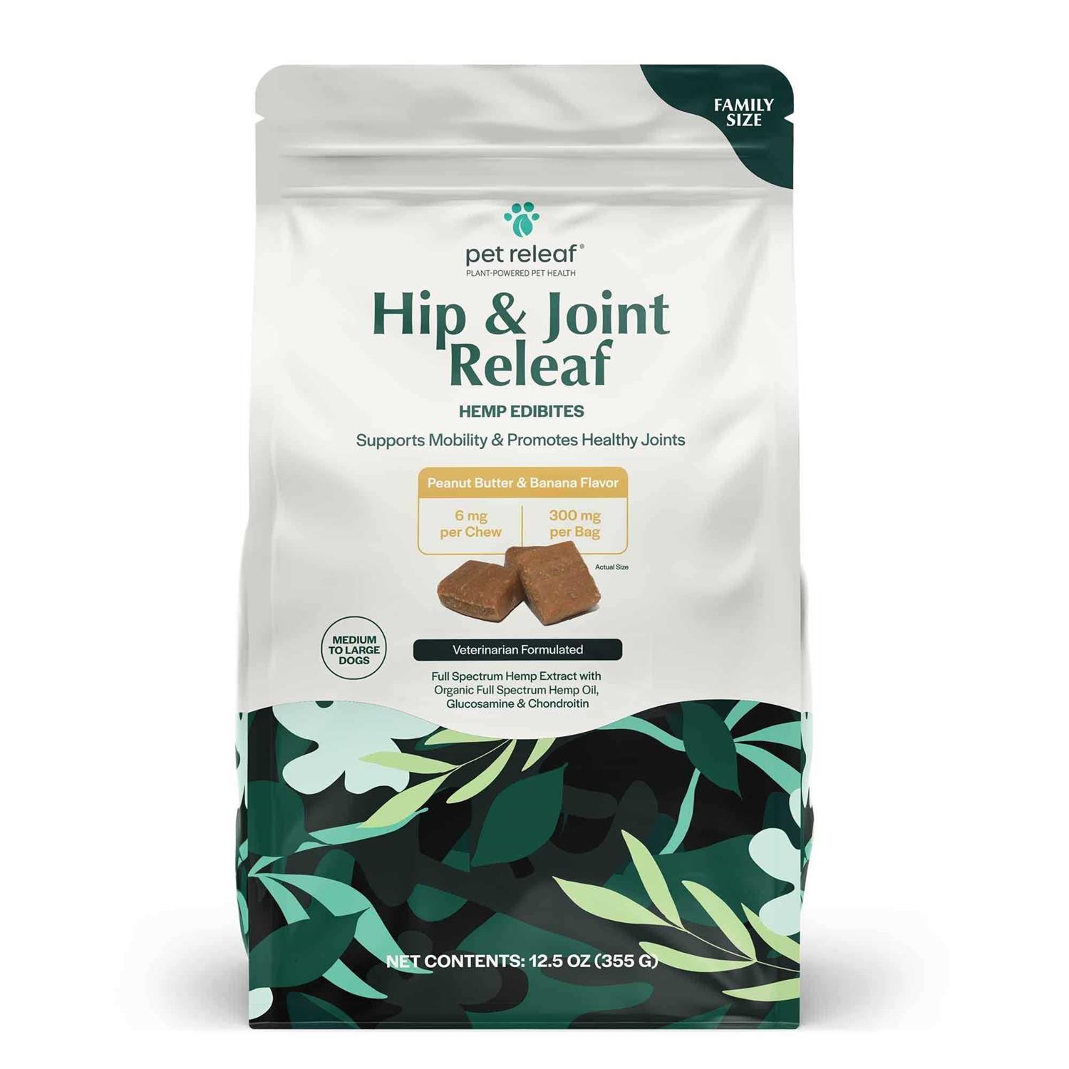 Pet Releaf Hip & Joint Releaf Edibites Peanut Butter & Banana Medium to Large Dogs - Nail Gallerys