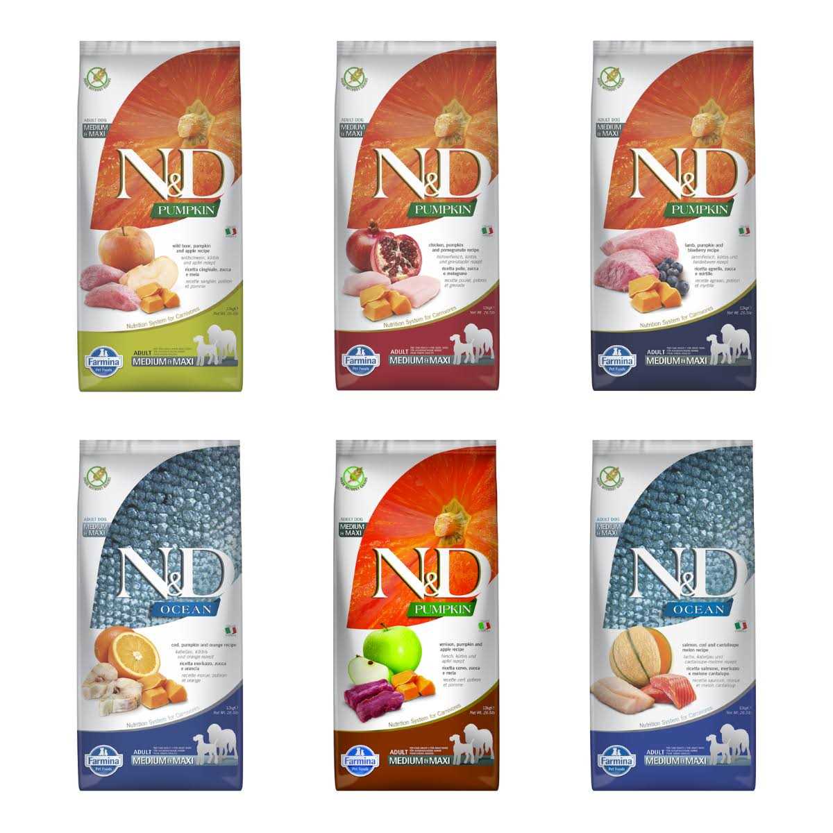 Farmina N&D Pumpkin Adult Medium Maxi Chicken & Pomegranate Dry Dog Food - Nail Gallerys