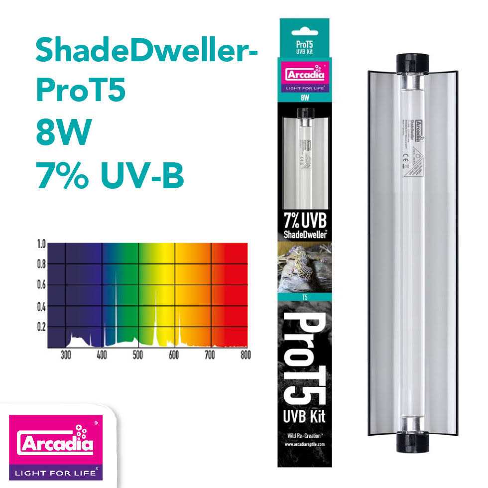 Arcadia ShadeDweller ProT5 UVB Kit - Nail Gallerys