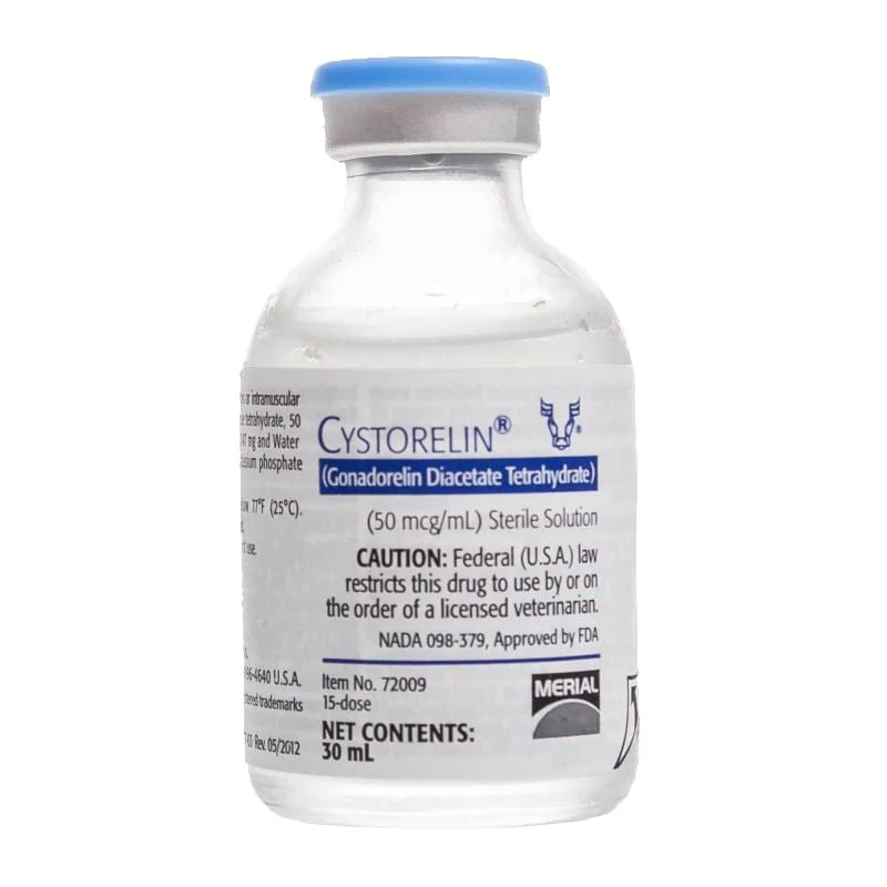 Rx Cystorelin (gonadorelin diacetate tetrahydrate) Solution Vial for Cattle - Nail Gallerys