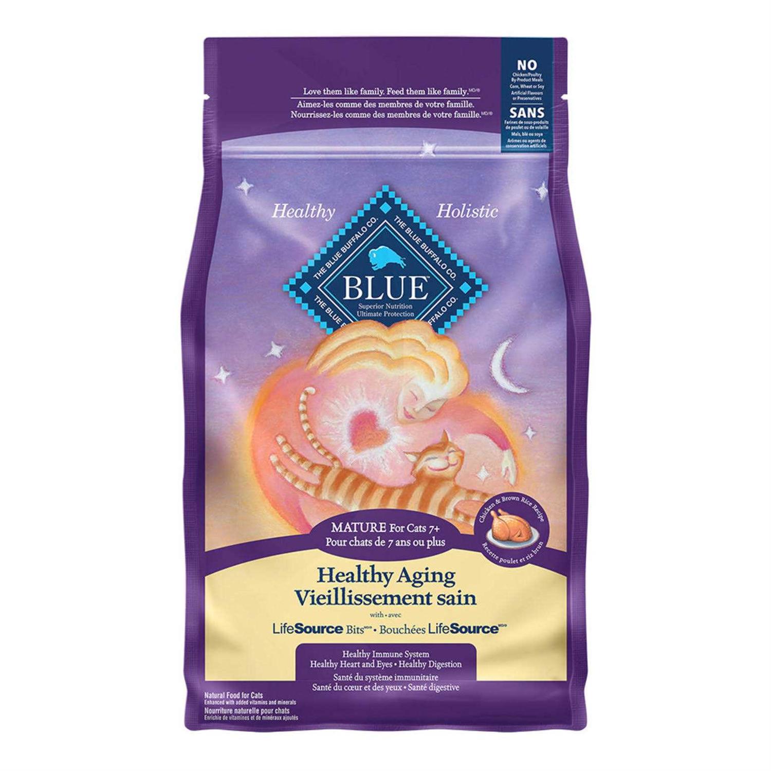 Blue Buffalo Healthy Aging Chicken & Rice Mature Dry Cat Food - Nail Gallerys