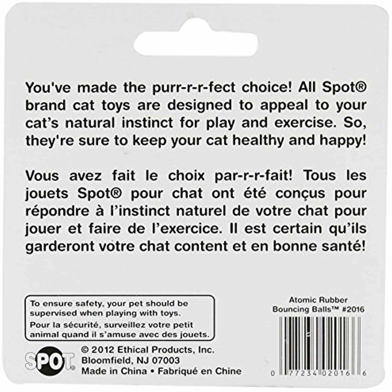 Spot Atomic Rubber Bouncing Ball Cat Toy - Nail Gallerys