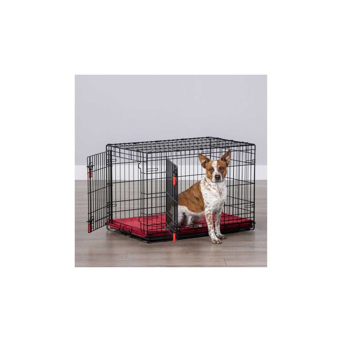 KONG Ultra-Strong Double Door Wire Dog Crate with Divider Panel - Nail Gallerys