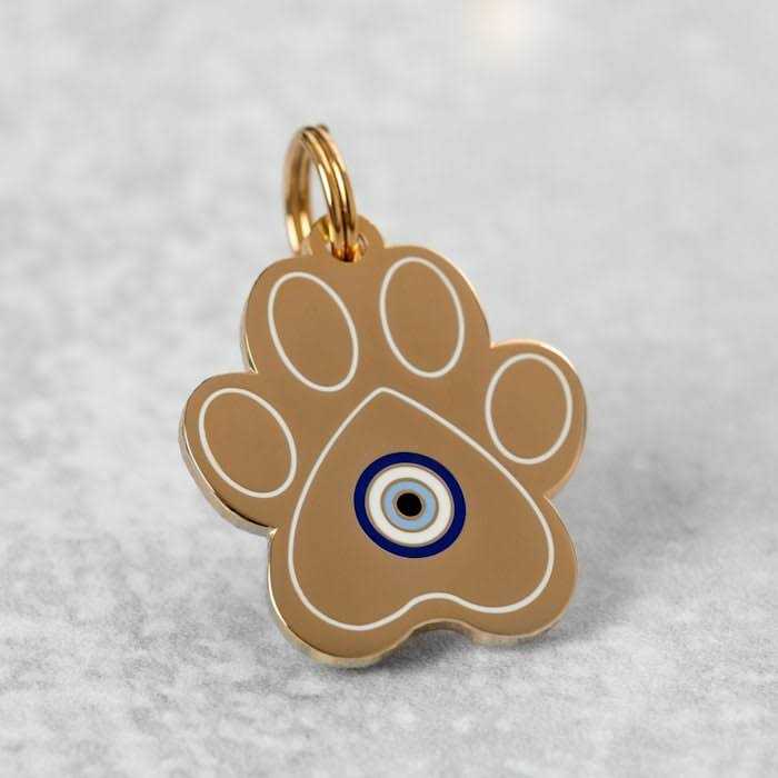Two Tails Pet Company Evil Eye Paw ID Tag - Nail Gallerys