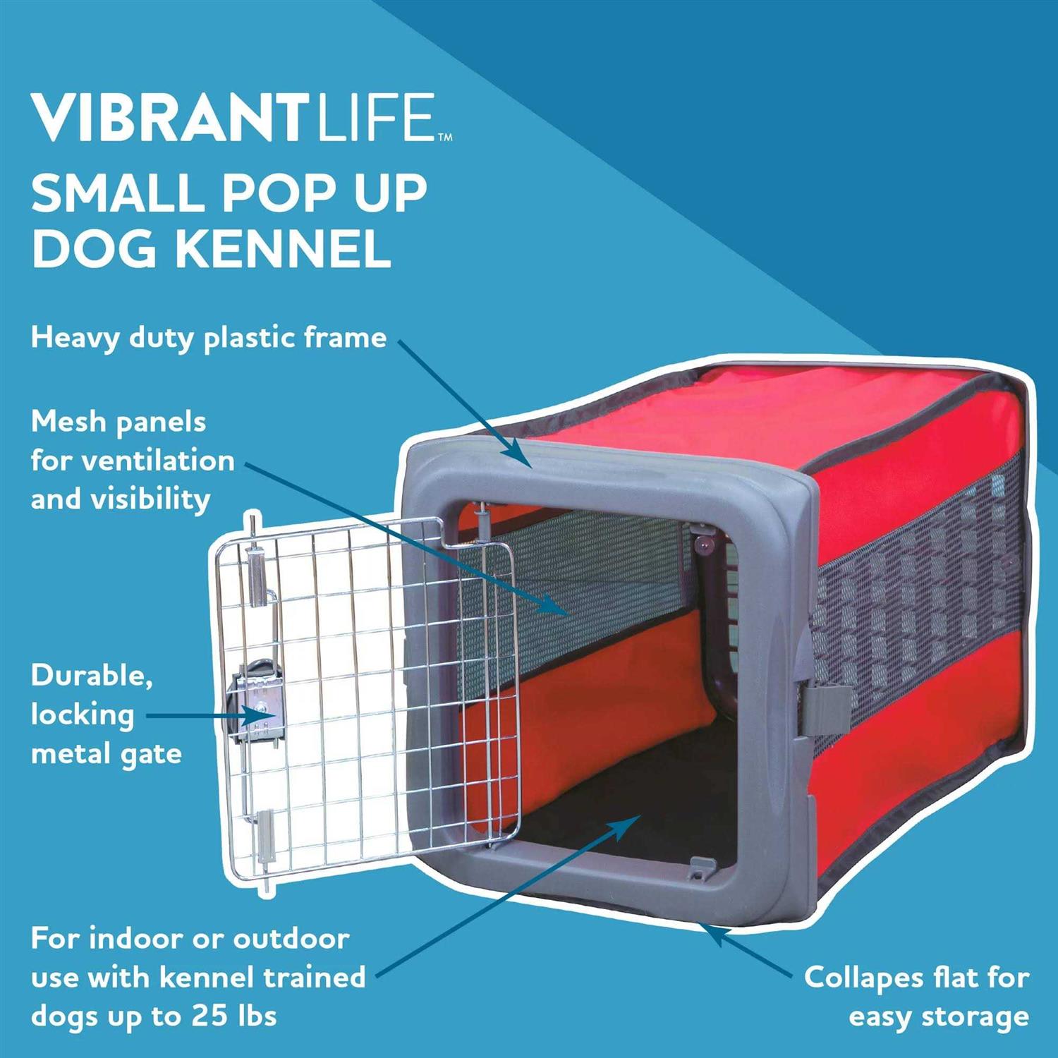 Vibrant Life Small Pop Up Pet Kennel - Nail Gallerys