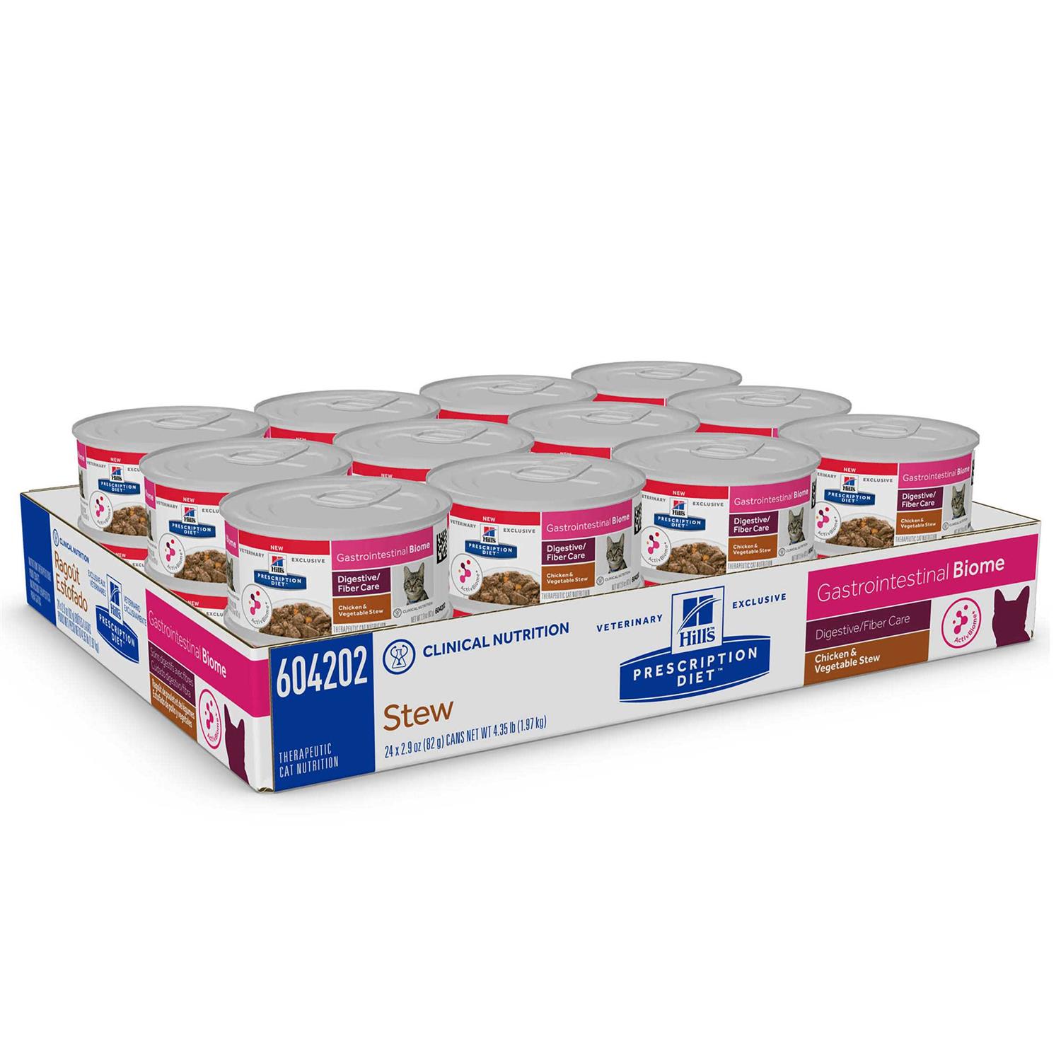 Hill’s Prescription Diet Gastrointestinal Biome Digestive/Fiber Care Chicken & Vegetable Stew Wet Cat Food - Nail Gallerys