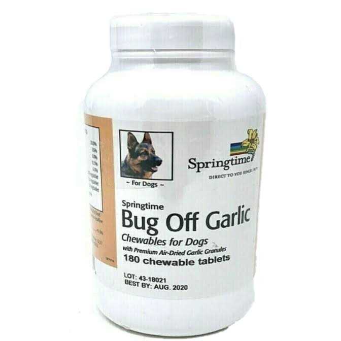 Springtime Bugoff Garlic Chewables 180Tabs for Dogs by All Vet Supply - Nail Gallerys