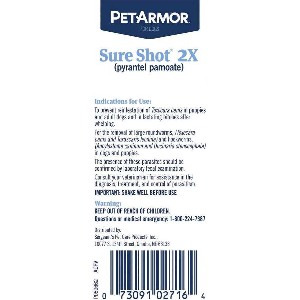 PetArmor Sure Shot 2X Liquid Wormer for Dogs - Nail Gallerys