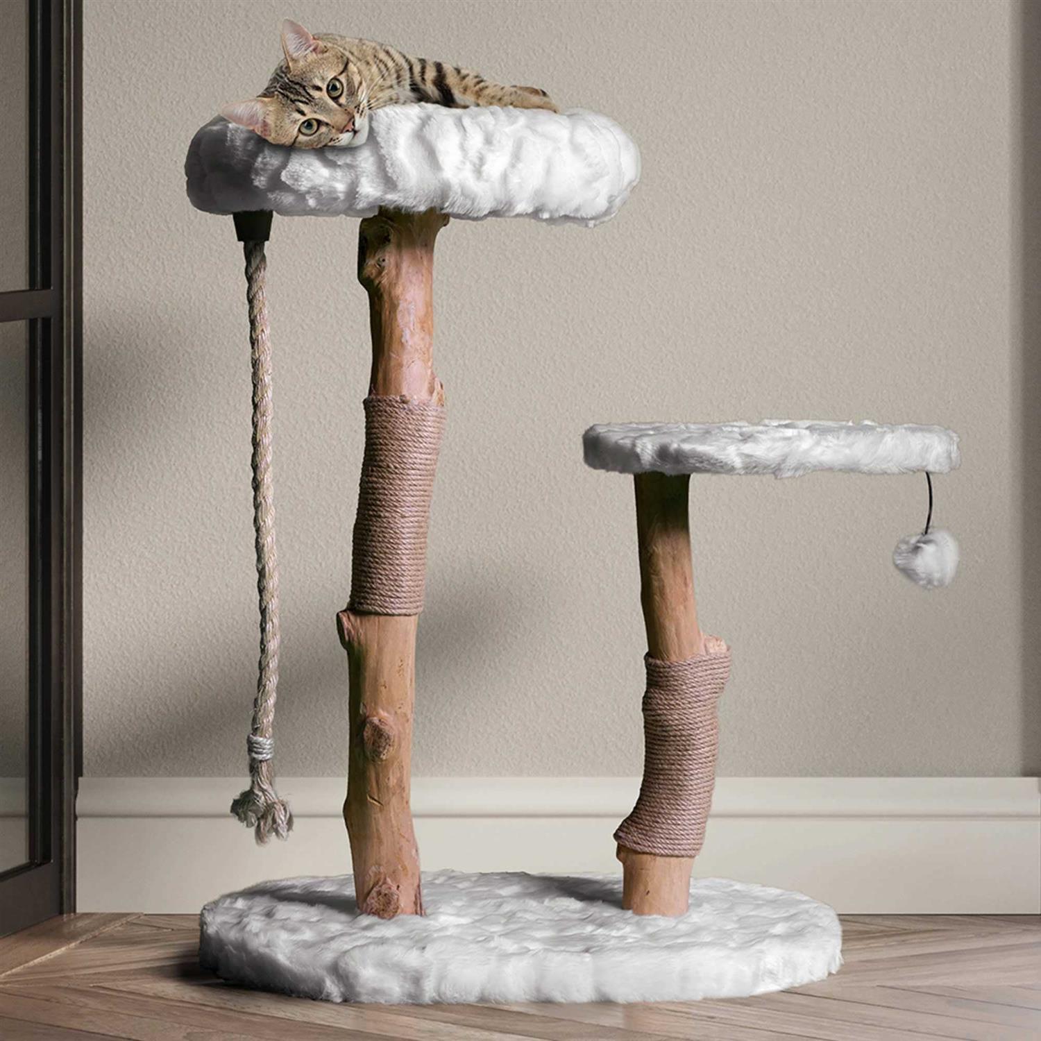 Mau Rizzo Modern Wooden Cat Tree - Nail Gallerys