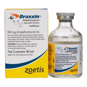 Rx Draxxin (tulathromycin) Injectable Solution for Swine & Cattle, 100 mg/mL - Nail Gallerys