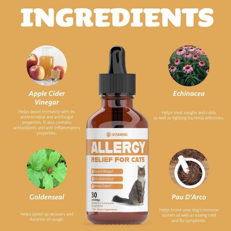 iVitamins Allergy Relief for Cats Helps to Naturally Support Allergy & Itch Relief for Cats - Nail Gallerys