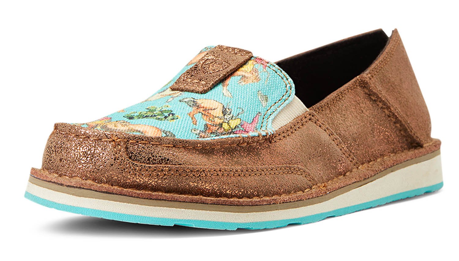 Ariat Women's Cruiser, Copper Metallic/Bucking Turquoise - Nail Gallerys