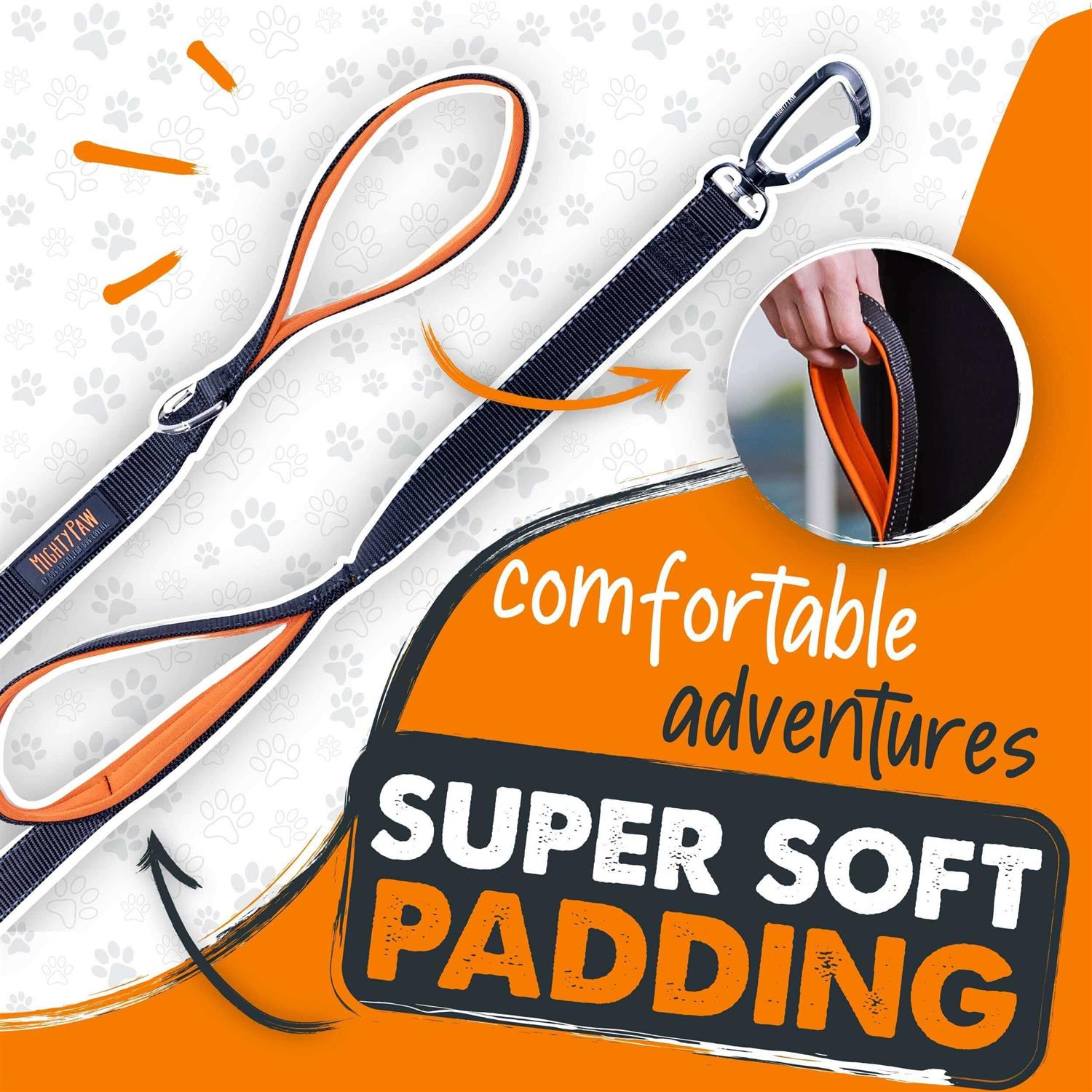 Mighty Paw Dual Handle Dog Leash Two Handles - Nail Gallerys