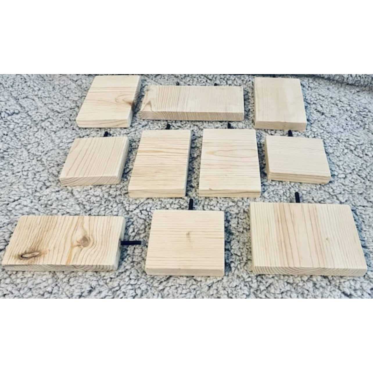 CrazyCritterThings Kiln Dried Pine Leaping Ledges Small Pet Habitat Accessory - Nail Gallerys