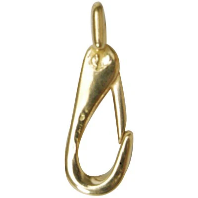 Solid Brass Rein Spring Snap with Flat Fixed Eye - Nail Gallerys