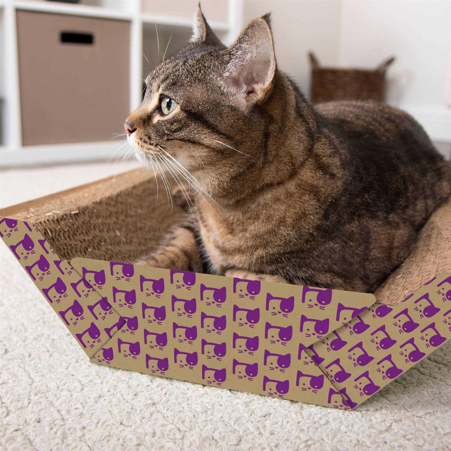 SmartyKat Super Scratcher Chaise Catnip-Infused Corrugate Cat Scratcher & Lounge - Nail Gallerys