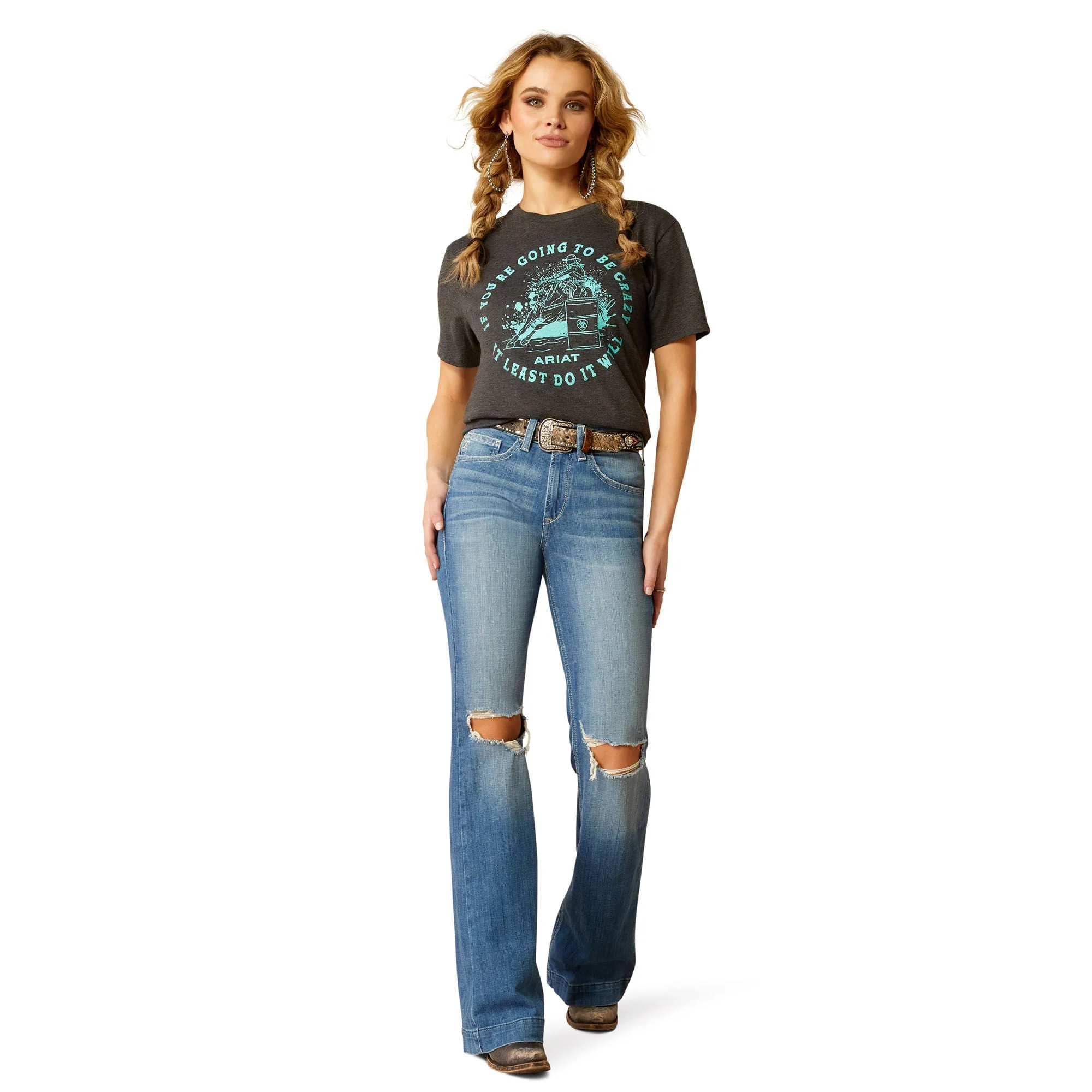 Ariat Women's Barrel Beauty Shortsleeve Shirt - Nail Gallerys