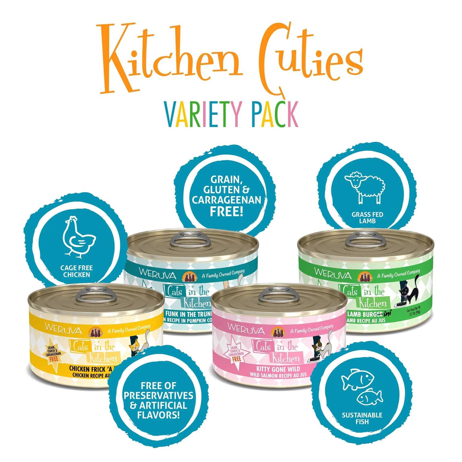Weruva Cats in the Kitchen Cuties Cat Food Variety Pack - Nail Gallerys