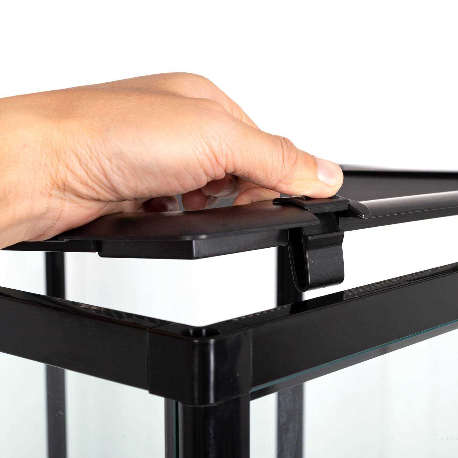 REPTI ZOO REPTI-ZOO 47 Gallon Reptile Large Terrarium Upgrade Glass Front Opening Tank Sliding Door with Screen Ventilation Reptile Terrarium About 48 - Nail Gallerys