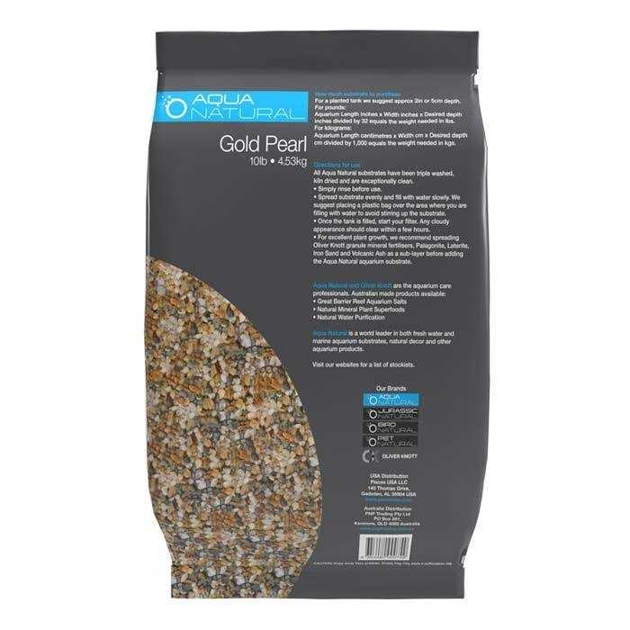 Aquanatural Gold Pearl Gravel Substrate Aquariums, vivariums and terrariums - Nail Gallerys