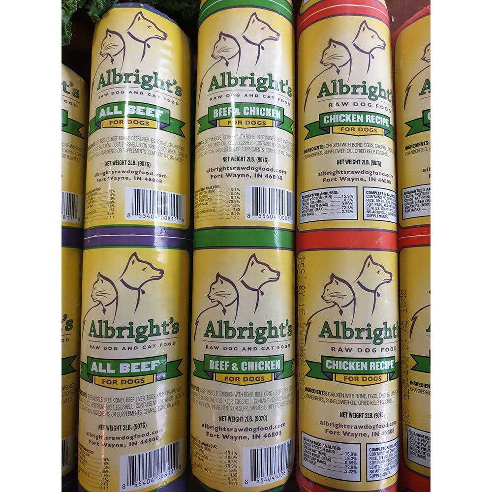 Albright’s Raw Frozen Dog Food Chubs - Nail Gallerys