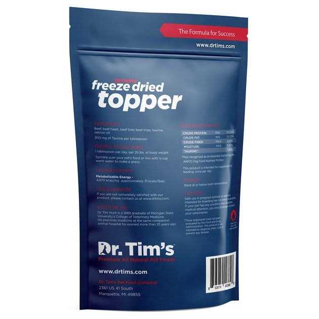 Dr. Tim’s Pet Food Freeze Dried Beef Taurine Topper - Nail Gallerys