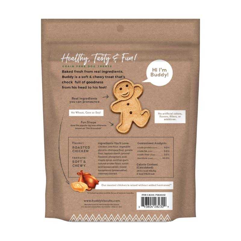Buddy Biscuits Soft & Chewy Grain Free Roasted Chicken Dog Treats - Nail Gallerys
