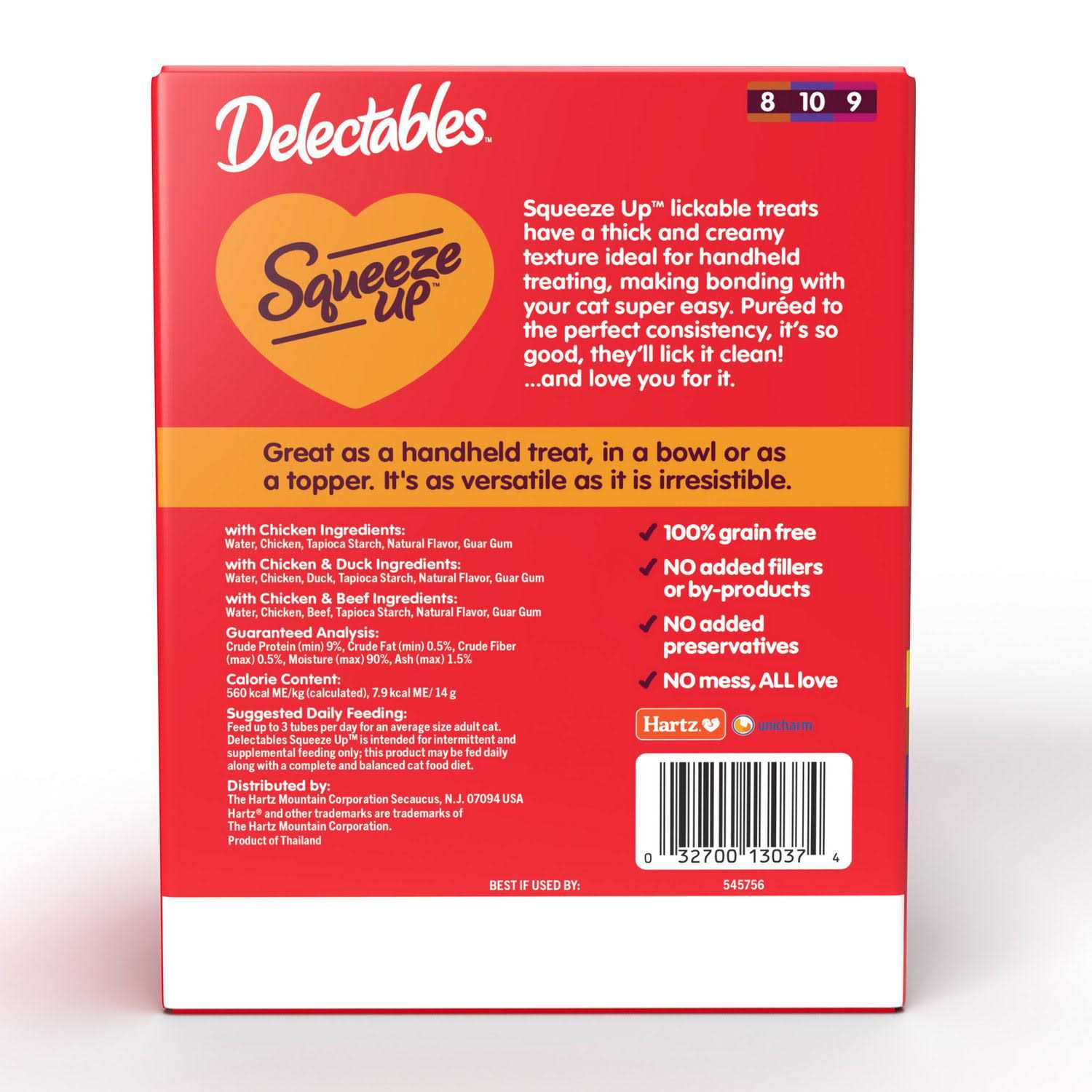 Hartz Delectables Squeeze Up Non-Seafood Variety Pack Interactive Lickable Wet Cat Treats - Nail Gallerys