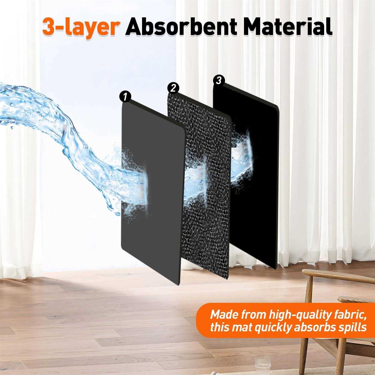 16 x 24 Inch Pet Feeding Mat Dog Mat for Food and Water Dog Food Absorbent Mat - Nail Gallerys