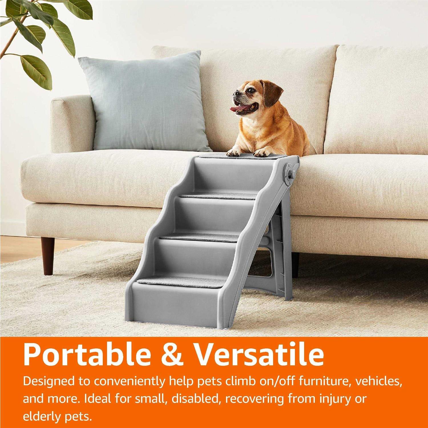 Amazon Basics Foldable Steps for Dogs and Cats - Nail Gallerys