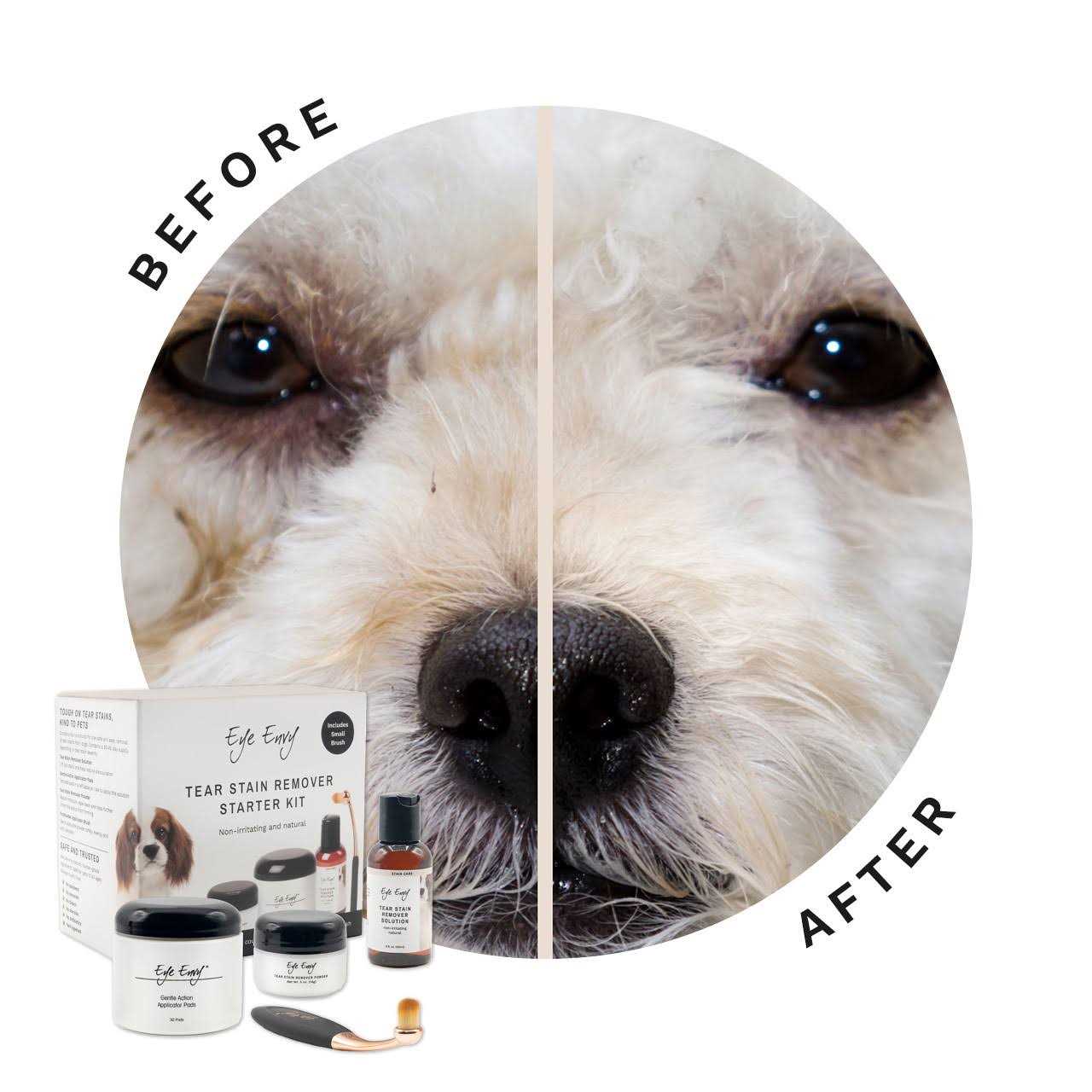 Eye Envy Dog Tear Stain Remover Starter Kit With Pro Powder Brush - Nail Gallerys