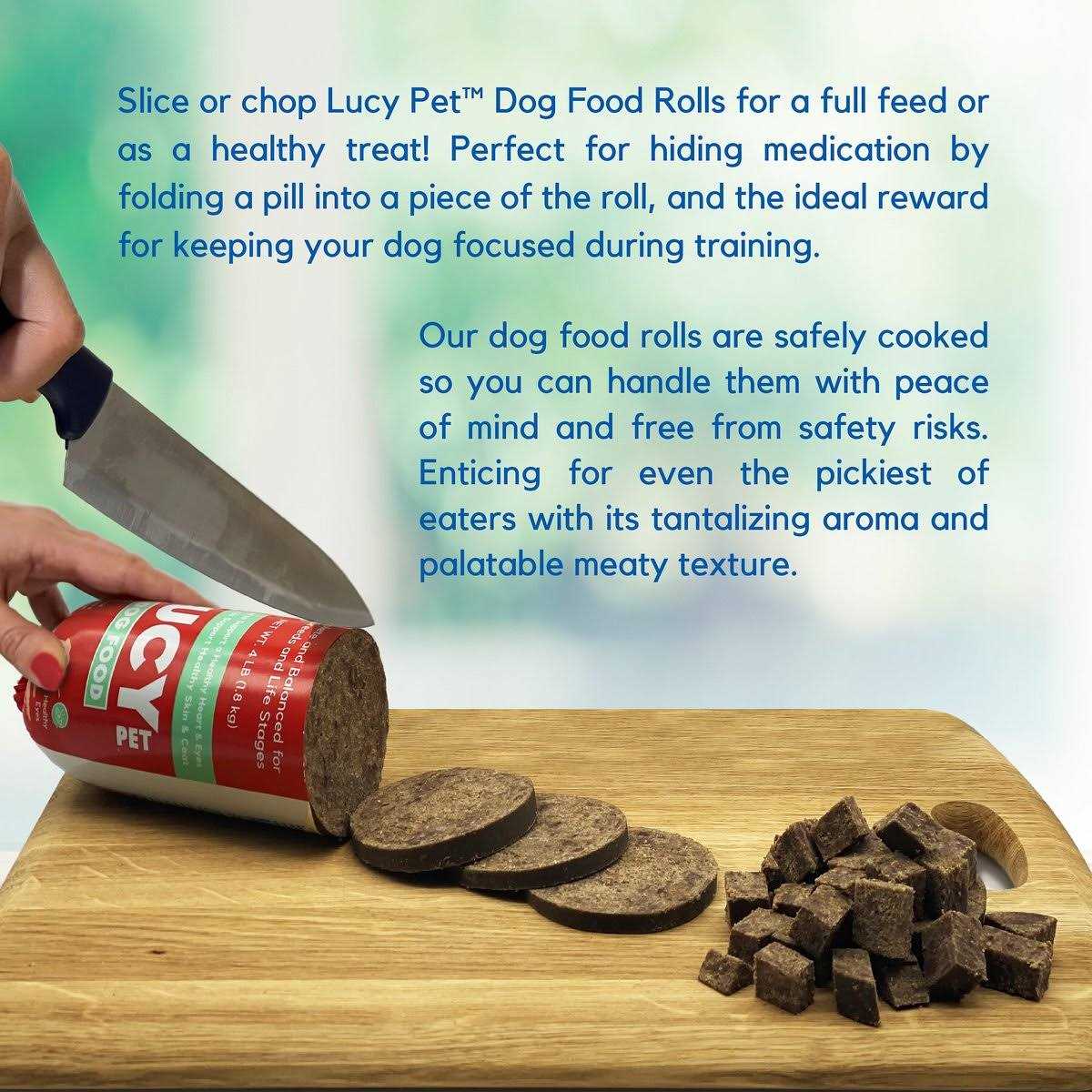 Lucy Pet Products Beef Dog Food Roll - Nail Gallerys