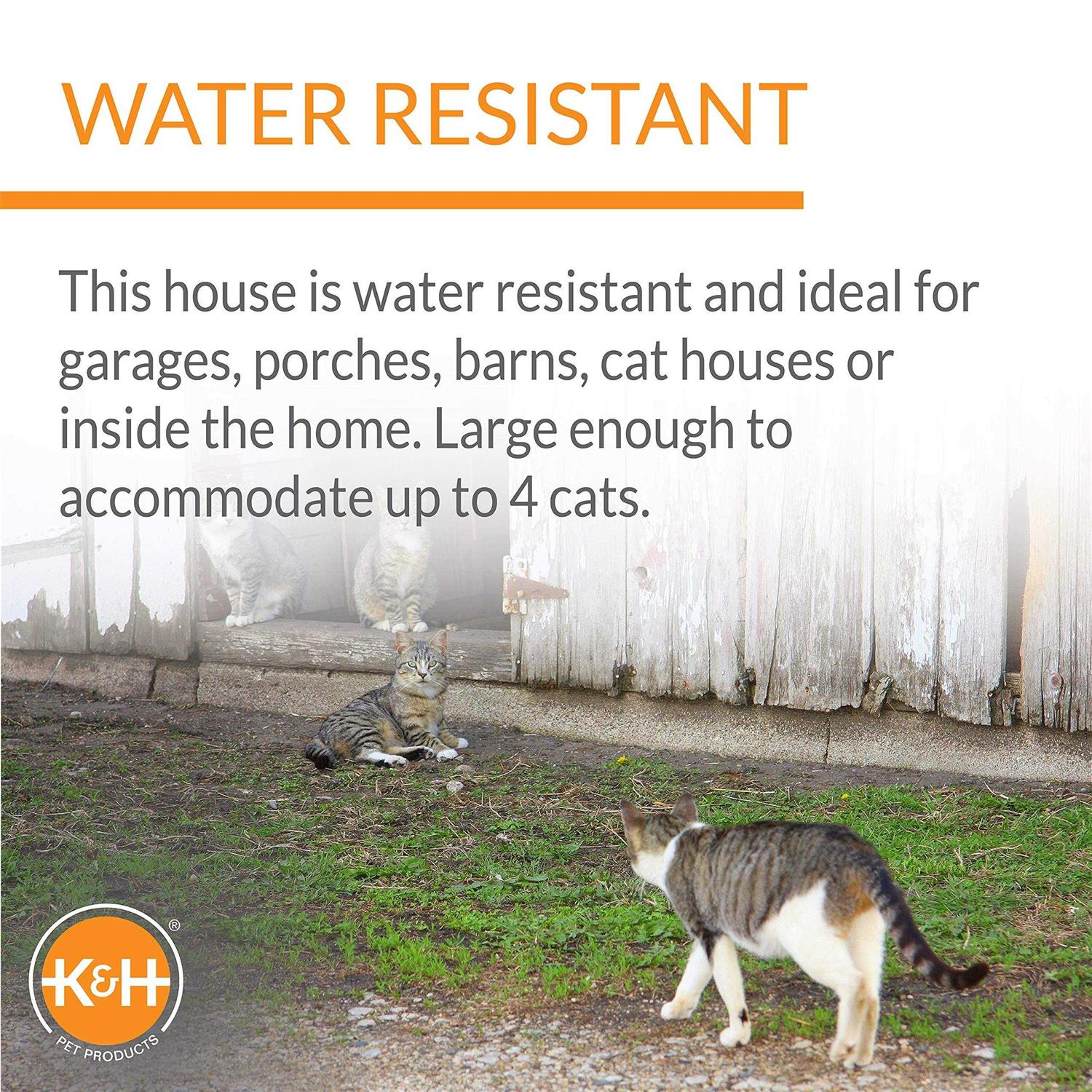 K H Pet Products Outdoor Heated Kitty A-Frame - Nail Gallerys