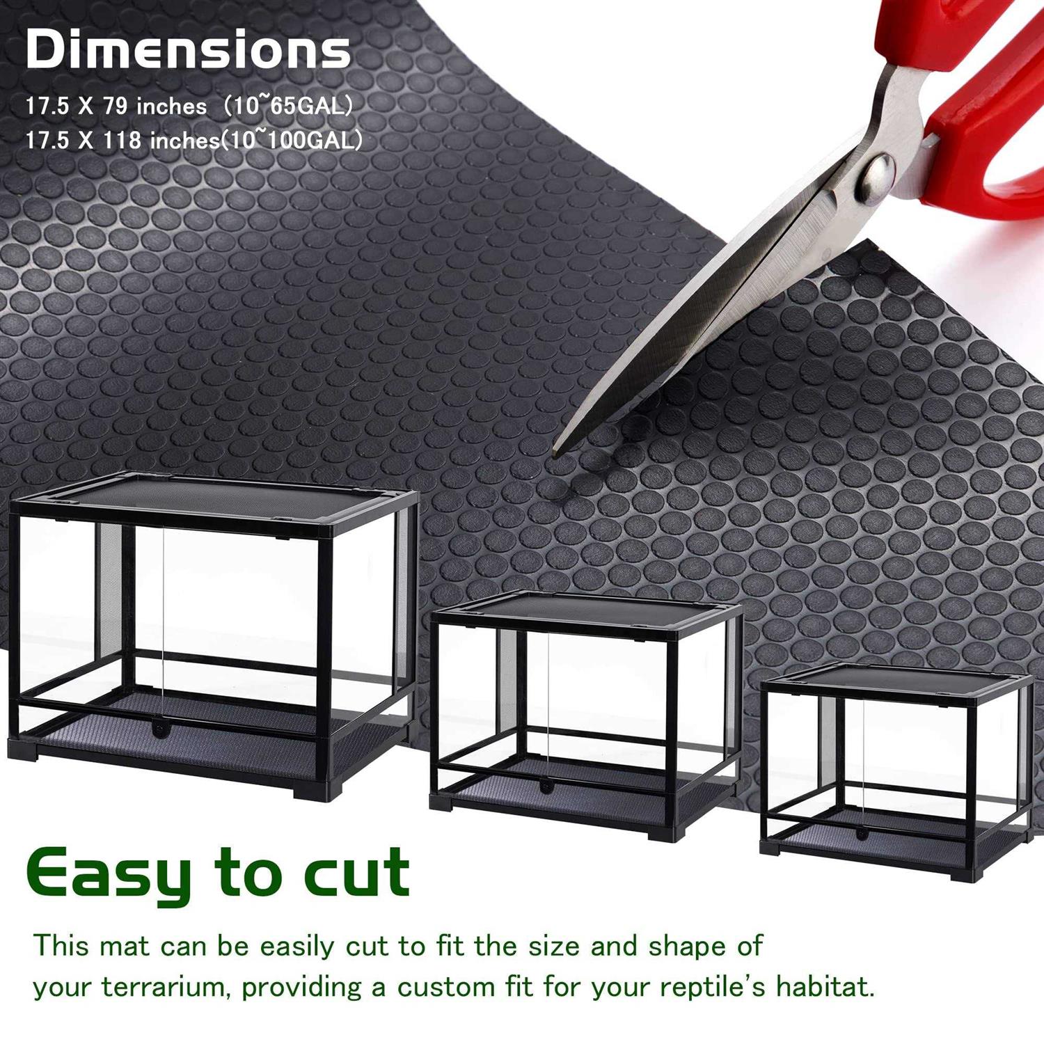 KUNBEIEN Bearded Dragon Tank Accessories,Reptile Substrate for Terrarium,Reptile Terrarium Liner Bedding,Durable and Dirt Resistant Reptile Carpet - Nail Gallerys