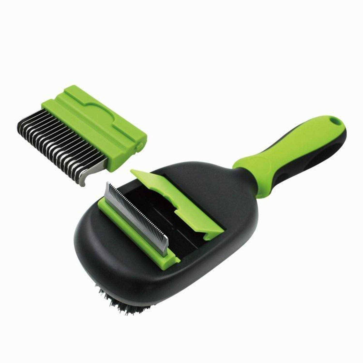 Pet Life Conversion 5-in-1 Interchangeable Dematting and Deshedding Bristle Pin and Massage Grooming Pet Comb - Nail Gallerys