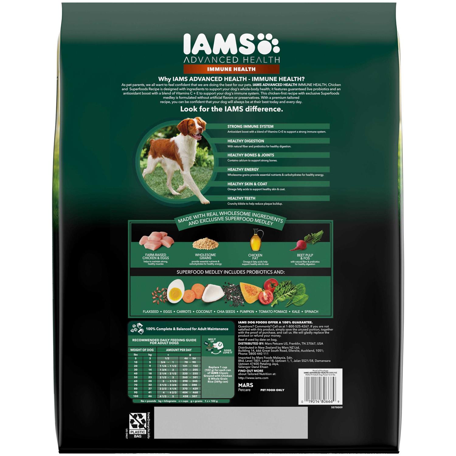 Iams Advanced Immune Health Chicken & Superfoods Adult Dry Dog Food - Nail Gallerys