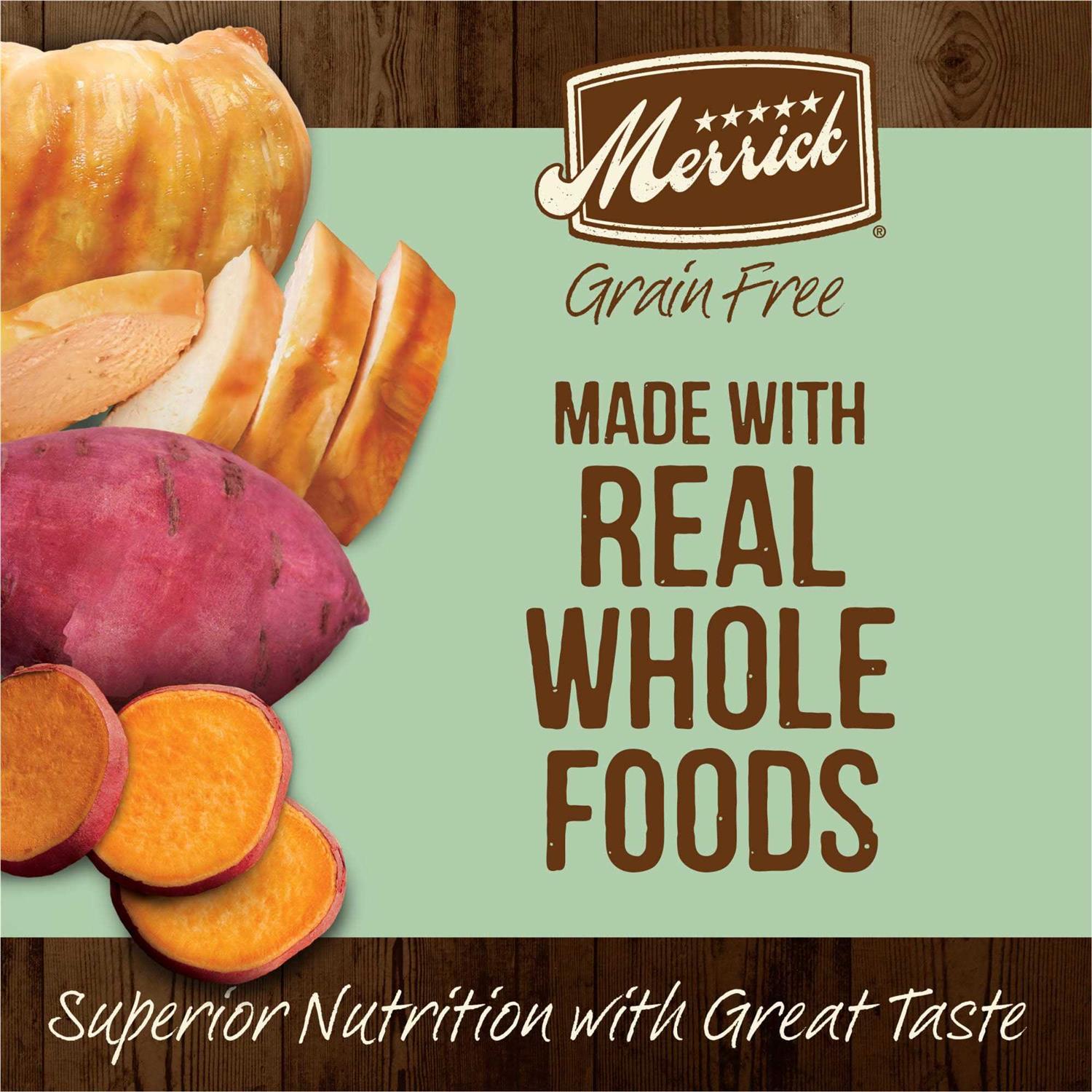 Merrick Grain Free Real Chicken Sweet Potato Recipe Senior Dry Dog Food - Nail Gallerys